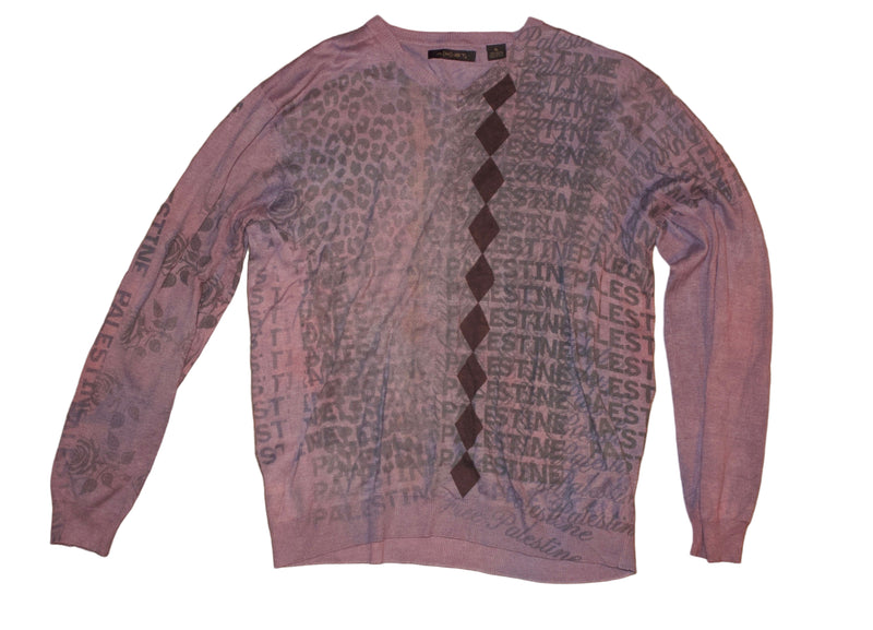 long sleeve argyle palestine